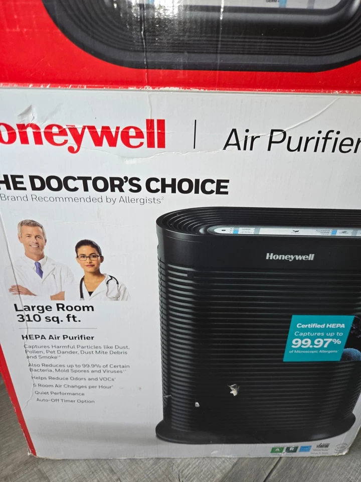 Purificador de aire HEPA Honeywell HPA200 habitación grande 310 m² Allergen Plus Series ft Foto 2 de 4
