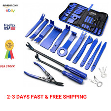 Car Trim Removal Tool Set with Plastic Pry Tools and Fastener Remover, 19 Pieces