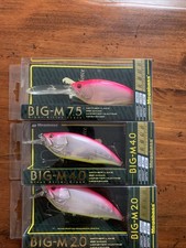 Megabass Big M Series Set Of All 3 Depths /2.0/4.0/7.5 In Jukucho Pink Color JDM