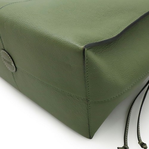 Bolso de Mano LOEWE Cojín Pequeño Cuero Caqui Verde GZl19to2 - Imagen 4 de 9