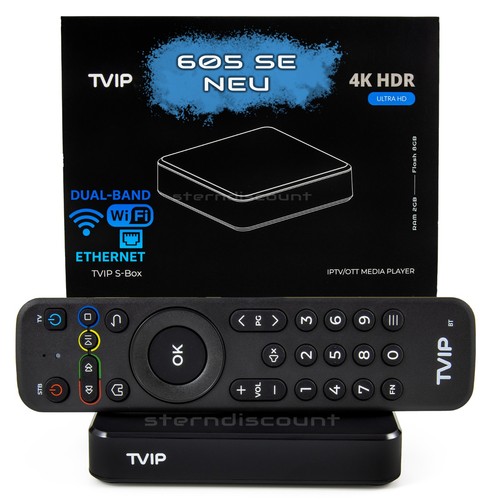 TVIP v. 605 Smart IPTV BOX 4K Android 8 Best Stalker Player H.265 2160p HEVC S - Bild 5 von 5