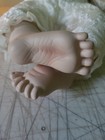 Vintage Porcelain Baby Doll With Name Kara. No Brand. Blonde & White Lace Attire — photo 7