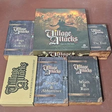 Village Attacks Board Game Kickstarter  Troll Despair Wrath Rage Expansions
