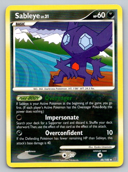 Sableye Stormfront 48/100 DMG