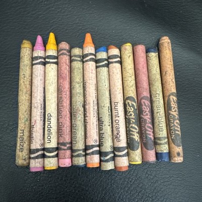 Lot of (12) CRAYOLA Crayons Rare Retired Discontinued Colors Binney & Smith