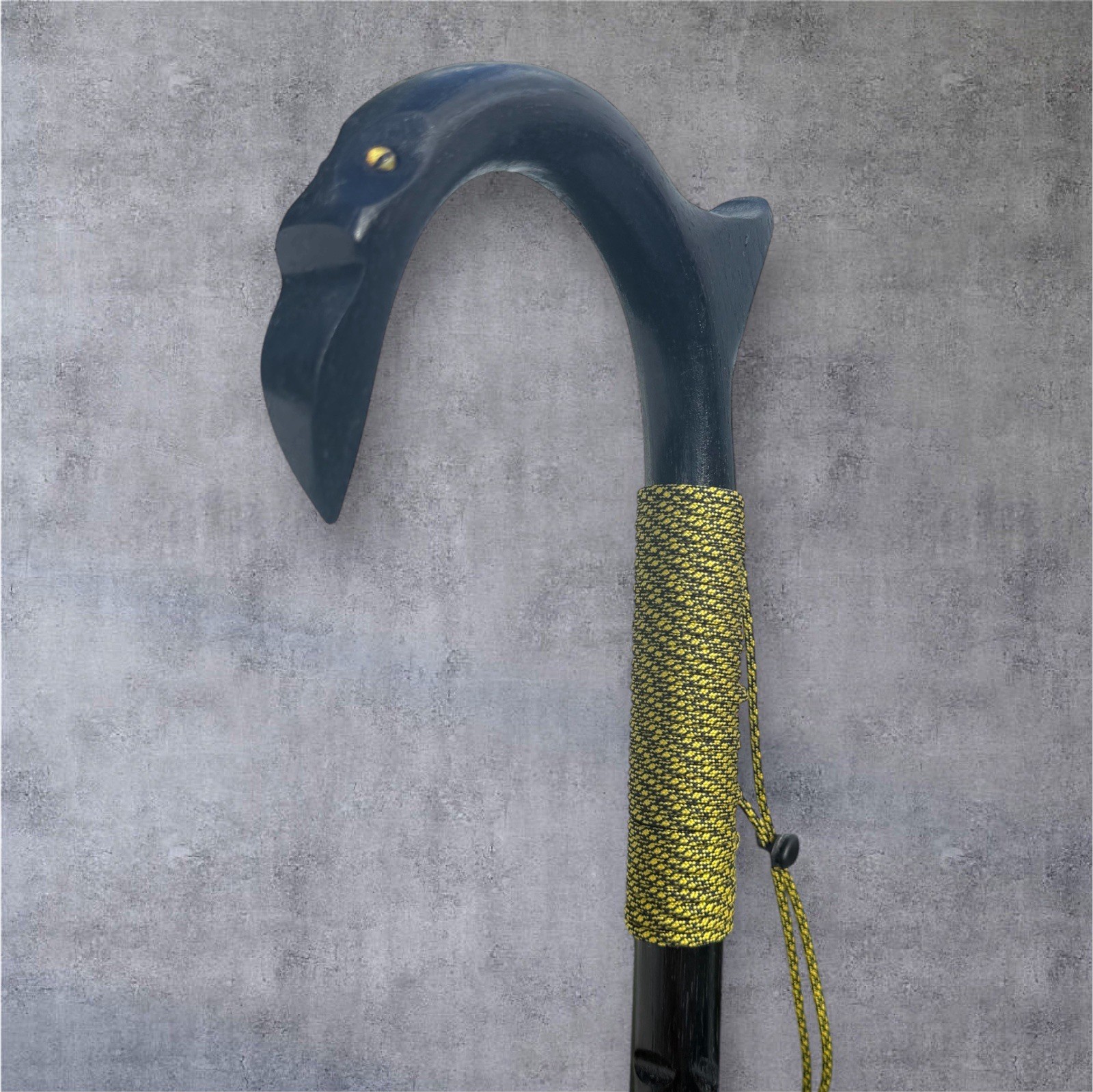 Walking Cane Black Mobility Personal Protection Palm Rest Hickory Masters USA X3