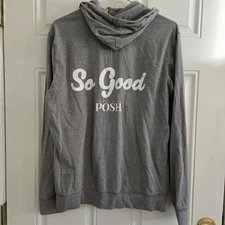 Perfectly Posh Jacket Women's Size Large Gray With Pockets Limited Edition 