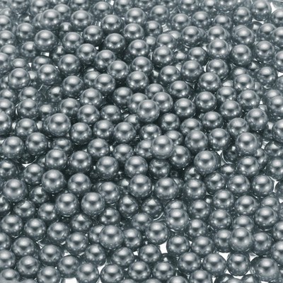 1000Pcs Faux Pearl for Crafting 8mm Round Pearls Beads Deep Silver Grey