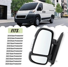 Left Driver Side Mirror Compatible with 2014-2025 Ram Promaster 1500/2500/3500 w