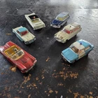 Vintage Corgi Die Cast Cars  Lot of 6 Ford Thunderbird Sunbeam Triumph