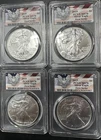 Lot of 4 US 2019 American .999 Silver Eagle Coin "First Strike" MS70 PCGS L#A47