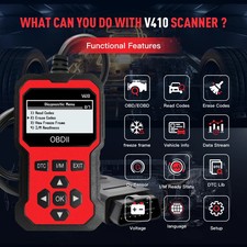 Universal OBD2 Car Engine Fault Code Reader Diagnostic Scan Tool for 1996