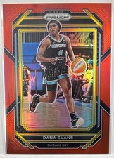 2023 Panini Prizm WNBA #59 Dana Evans Red Prizm SN028/199 Chicago Sky