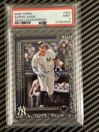 2025 Topps Series 1 - Aaron Judge #300 Team Color PSA 9