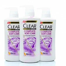 Pack 3 : CLEAR Complete Soft Care Shampoo Anti-dandruff Scalp Care Shampoo 370ml