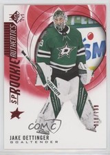 2020-21 SP Retail SP Rookie Authentics Red 18/799 Jake Oettinger #136 6ns