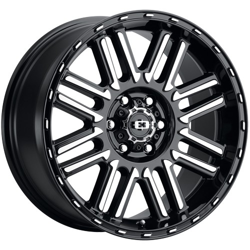 (Set-4) Vision 348 Nexus 18x8.5 6x135 +18mm Black/Machined Wheels Rims 18" Inch - Picture 4 of 10