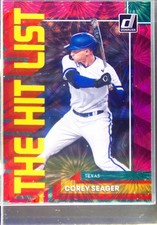 2022 Donruss Corey Seager #THL-12 Rangers The Hit List Pink Fireworks