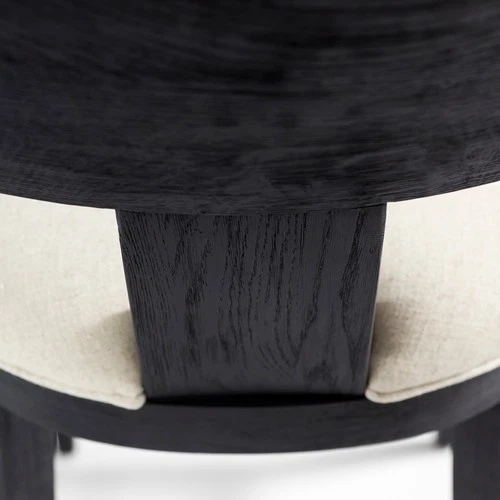 Sedia Black Solid Wood Transitional Bar Stool - Picture 5 of 8