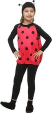 FORUM LADY BUG HALLOWEEN COSTUME ONE SIZE FITS MOST 3 to 5 YEAR OLDS 54133