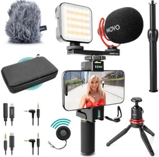 Movo iVlogger-PRO Vlogging Kit with Full Tripod for iPhone/Android 