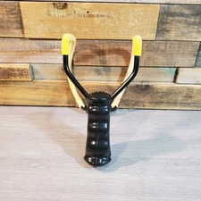 Daisy Power Line F16 Slingshot Yellow Black 7 Inch with a Brand New Band