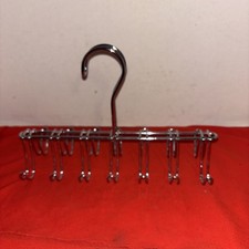 Organization tie and accessory hanger silver chrome 14 Hooks
