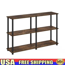 Multipurpose 3-Tier Shelf Display Rack Freestanding Storage Books Plants Decor