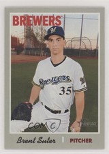 2019 Topps Heritage Brent Suter #387 4k8