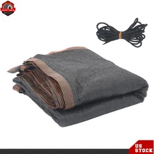 25ft × 50ft Leaf Net Pool Cover for Above/In Ground Rectangle Swimming with Rope