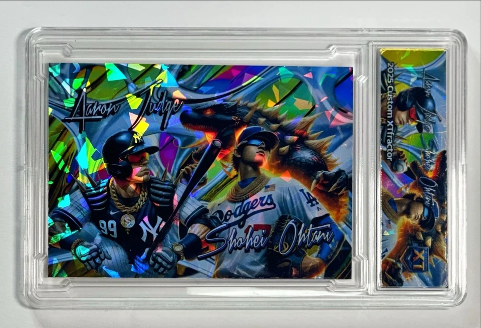 🔥 Losa refractora Shohei Ohtani & Aaron Judge 2025 'MVP' Collectors XT 🔥 Foto 3 de 4