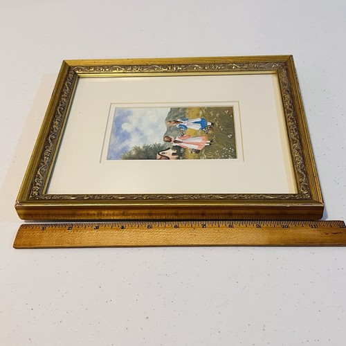 Margaret Klema Framed Print Little Girls Cottage English Countryside 11 x 9 - Picture 5 of 10