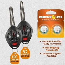 2 for 2009 10 11 12 Mitsubishi Eclipse Galant Keyless Remote Car Entry Key Fob