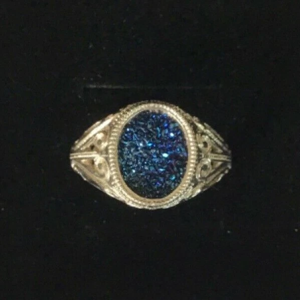 Druzy shop stone ring