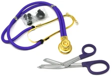 Shear Sprague Rappaport Stethoscope Purple Dual Head Diagnostic ComboPack