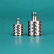 Pure Titanium Mini Pill Holder Case Container Organizer Waterproof Keychain EDC