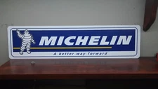 MICHELIN TIRES LOGO Aluminum Sign  6" x 24" 
