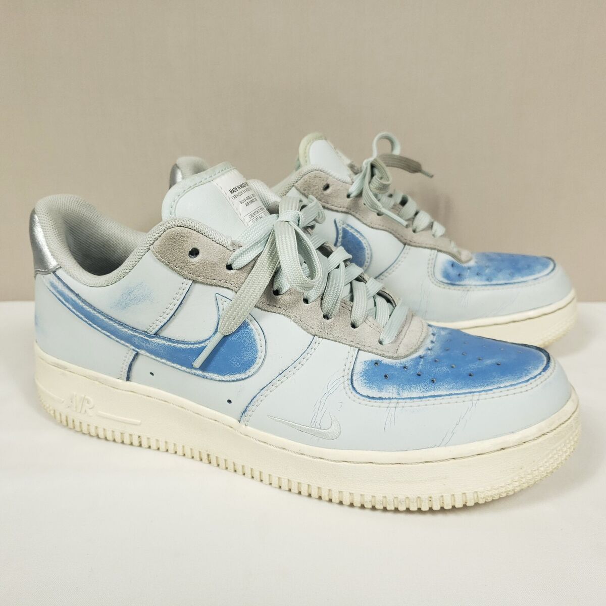Nike Air Force One Devin Booker Shoes Men Size 8 Blue Moss Nike Air Force One Devin Booker Shoes Men Size 8 Blue Moss