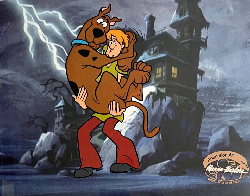 SCOOBY DOO Zoinks Sericel Animación Animación Arte Celular Hanna Barbera 11" x 14" Foto 2 de 4