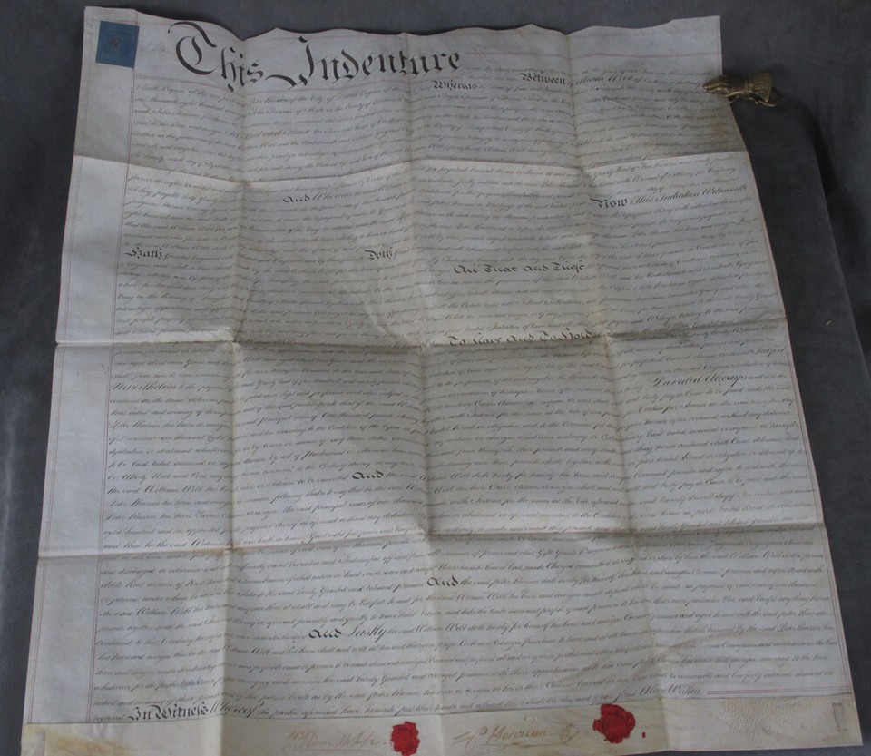 n/a / Vellum indenture mortgage dated 27th November 1809 between