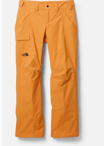 North Face Women Freedom Insulated Waterproof Snow Ski Pant Bib Timber Tan XS - Picture 5 of 7