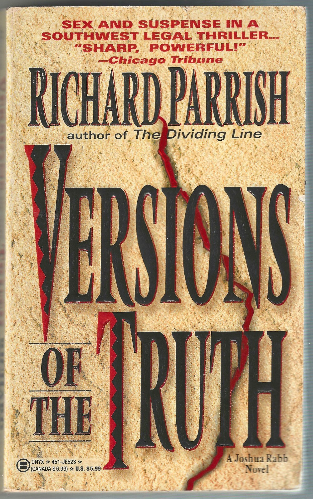 Joshua Rabb Ser.: Versions of the Truth by Richard Parrish (1994, Mass ...