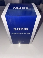 Package of 4 SOPIN Sublimation ink 400ml total Black NEW for ink jet. 100ml each