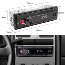 Car Stereo Audio In-Dash Aux Input Receiver FM SD USB MP3 Radio Player