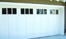 Nadine Design [16' x 8'] Craftsman Solid Paint Grade Wood Garage Door w/Windows