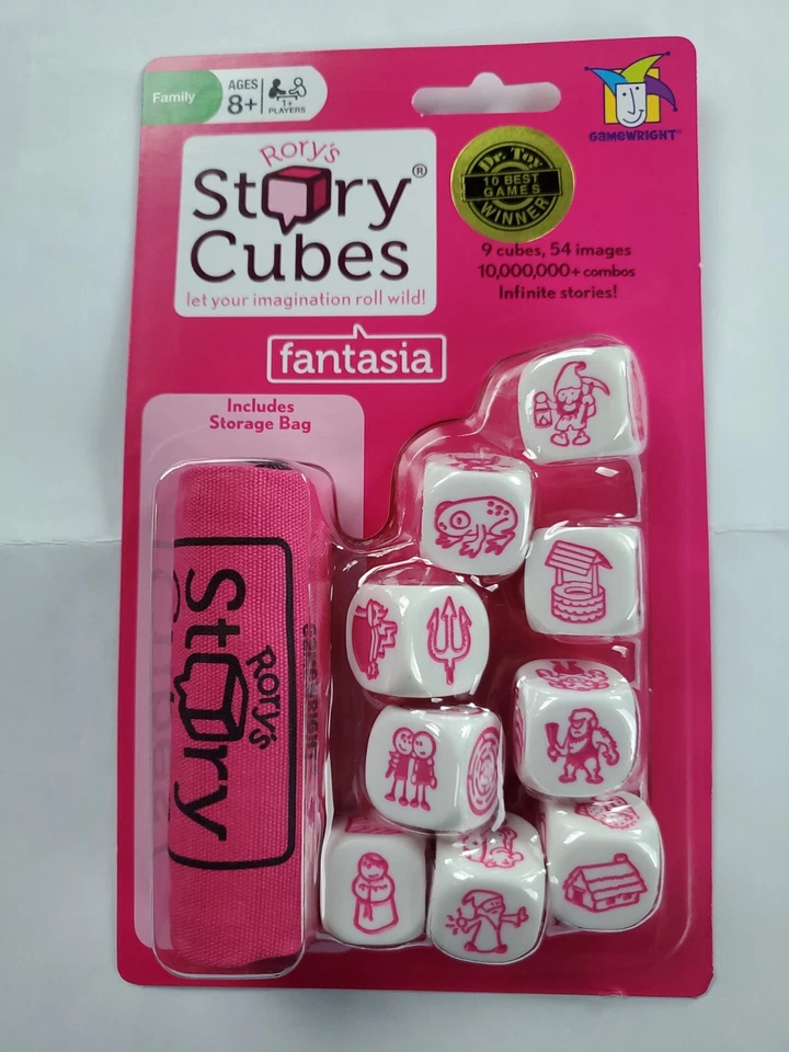 New Rory’s Story Cubes Original + Fantasia - 9 Cubes, 54 Images w/ Storage Bag - Image 4 of 4