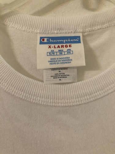 Champion Womens Tank Top XL NEW Boyfriend Muscle T Workout White Pastel C Logo - Picture 3 of 7