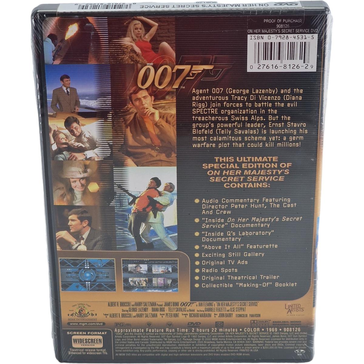 (未使用･未開封品)On Her Majesty&#39;s Service [DVD] Amazon.com: On Her Majesty's Secret Service (DVD) : Various