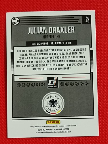 2018-2019 PANINI DONRUSS SOCCER CARDS - Picture 107 of 139