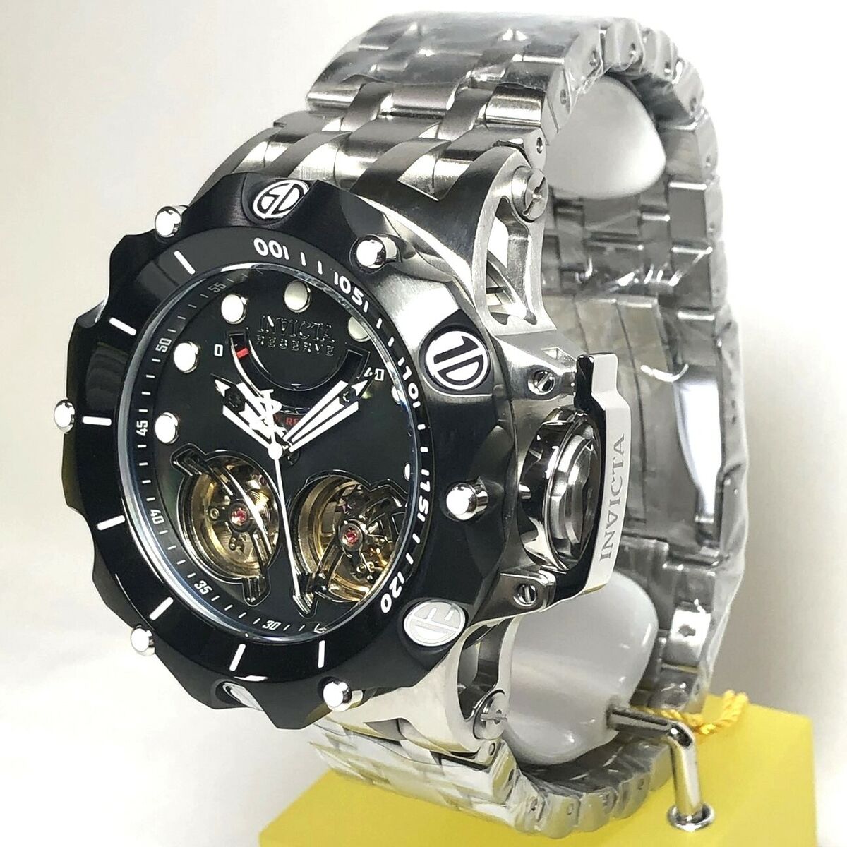 INVICTA 33547 Reserve Mens 52mm Black/Silver Venom Hybrid INVICTA 33547 Reserve Mens 52mm Black/Silver Venom Hybrid
